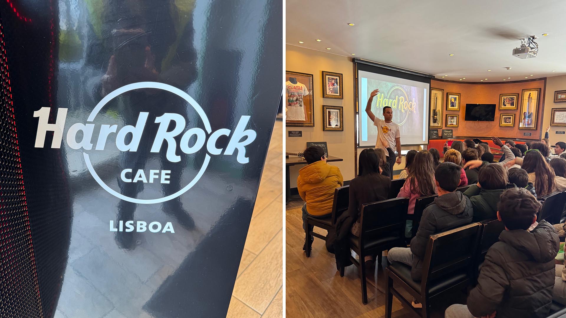 School of Rock no Hard Rock Café Lisboa